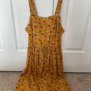 Yellow patterned sundress